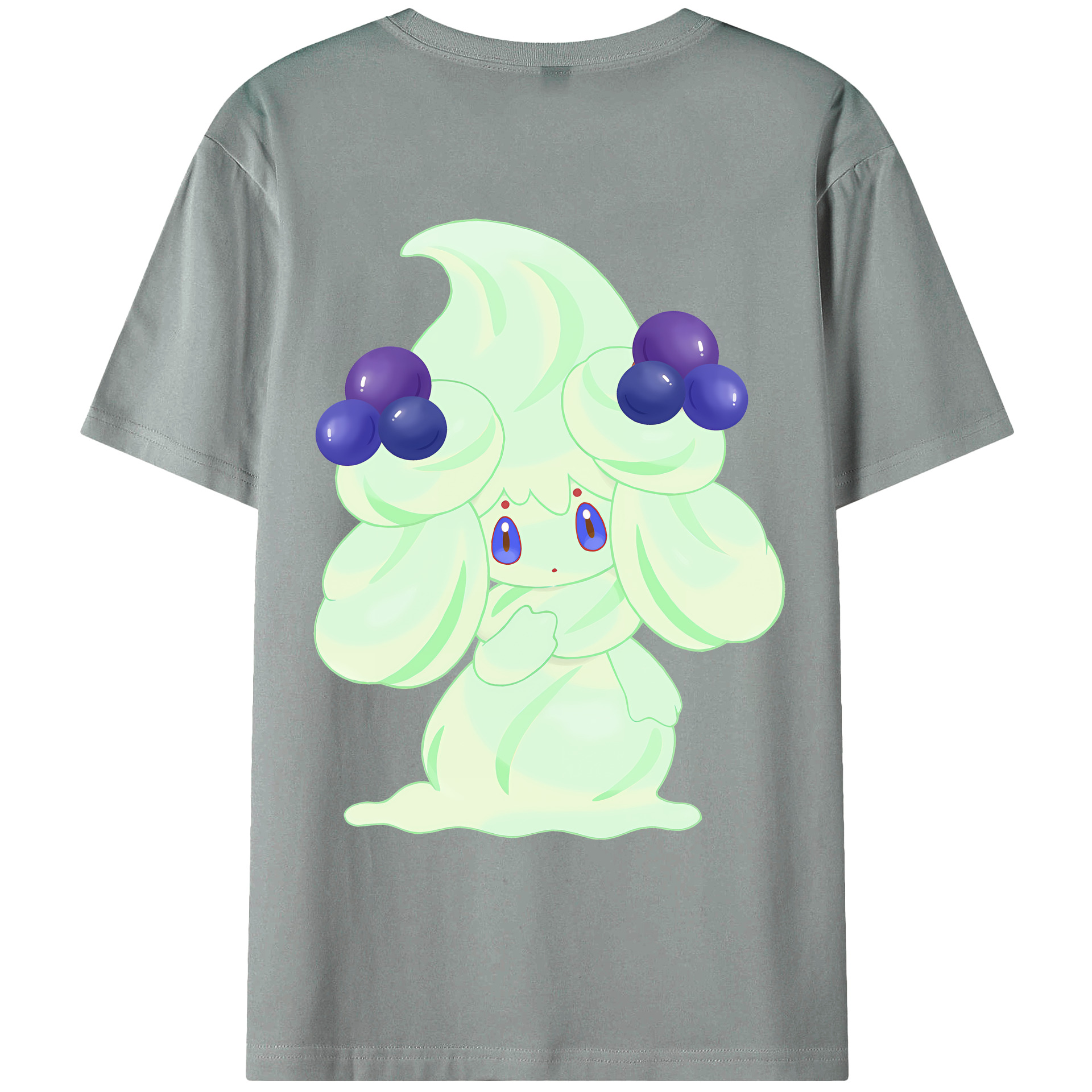 （画像用） ポケットモンスター Pokémon 綿100％ メンズ半袖Tシャツ（バックプリント） 通気性
